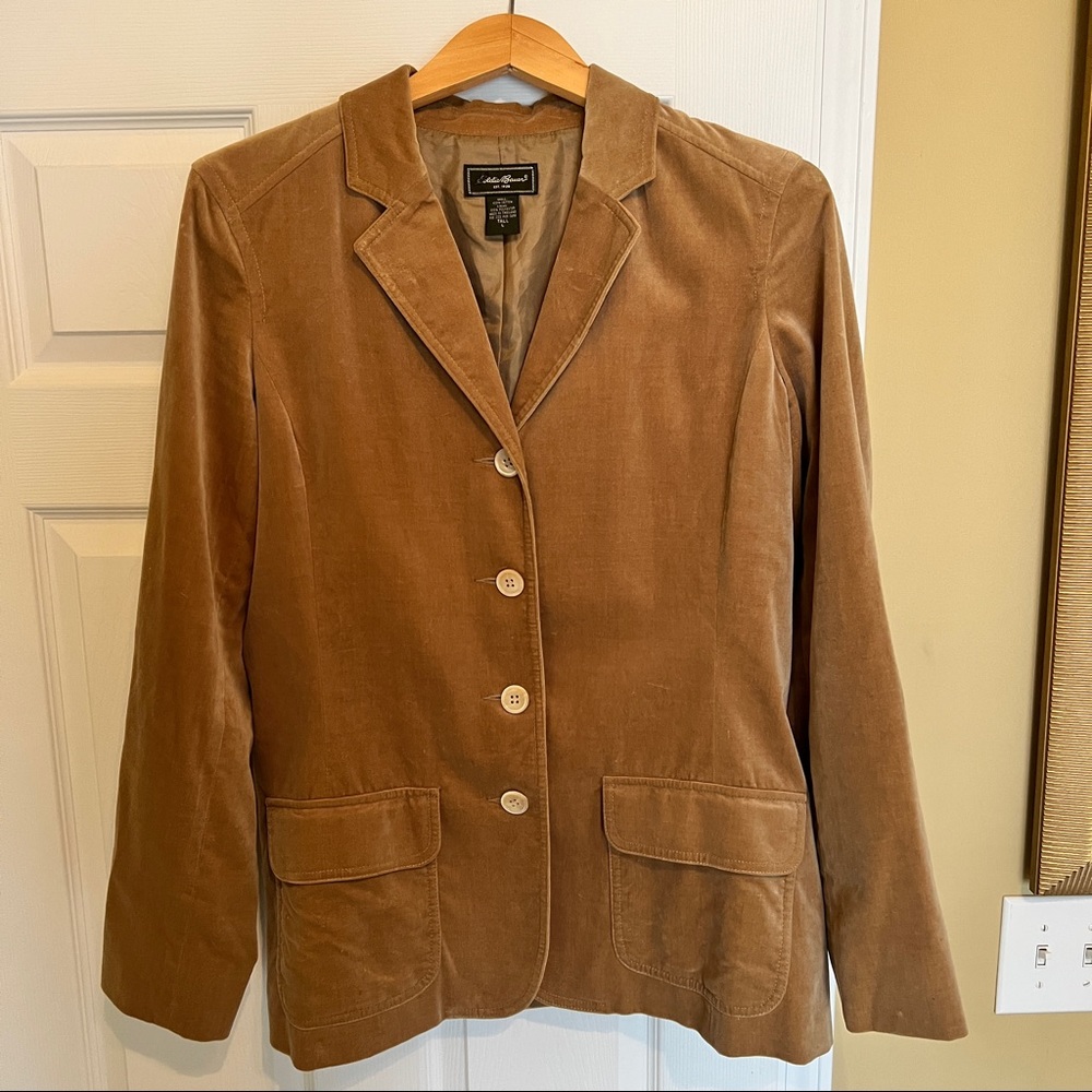 Eddie Bower Soft Cotton Blazer with lining and pearl buttons